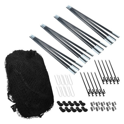 Solid Spare 30 x 13 x 9 FT Baseball Batting Cage Net Softball Hitting Cage Netting For Pitch