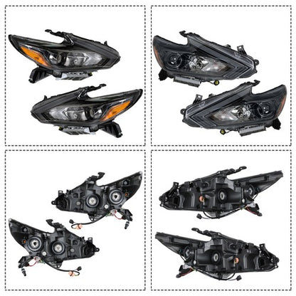 Solid Spare LH+RH Side headlights For Nissan Altima S SV SL 2016 2017 2018 Halogen Chrome