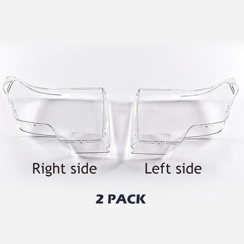 Solid Spare Fit For 2009-2014 Ford F150 F-150 Clear Headlight Replacement Lens Left+Right