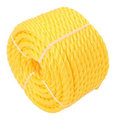 Solid Spare 1/2in x 100 Feet 3 Stranded Orange Yellow Polypropylene Braided Rope