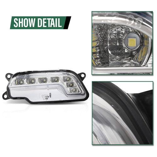 Solid Spare LED DRL Fog Lights Driving Lamps For 10-16 Mercedes Benz W212 E350 E550 E63 AMG