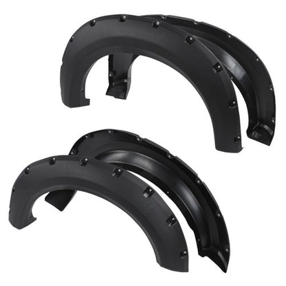 Solid Spare Wheel Fender Flares Fit For 2009-2014 Ford F150 F-150 Pocket Rivet Style Bolt on