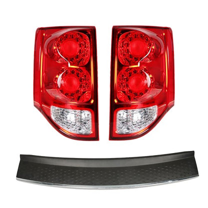 Solid Spare LH+RH Tail Lights+Bumper Step Pad Rear For 2011-2019 2020 Dodge Grand Caravan