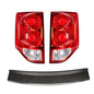 Solid Spare LH+RH Tail Lights+Bumper Step Pad Rear For 2011-2019 2020 Dodge Grand Caravan