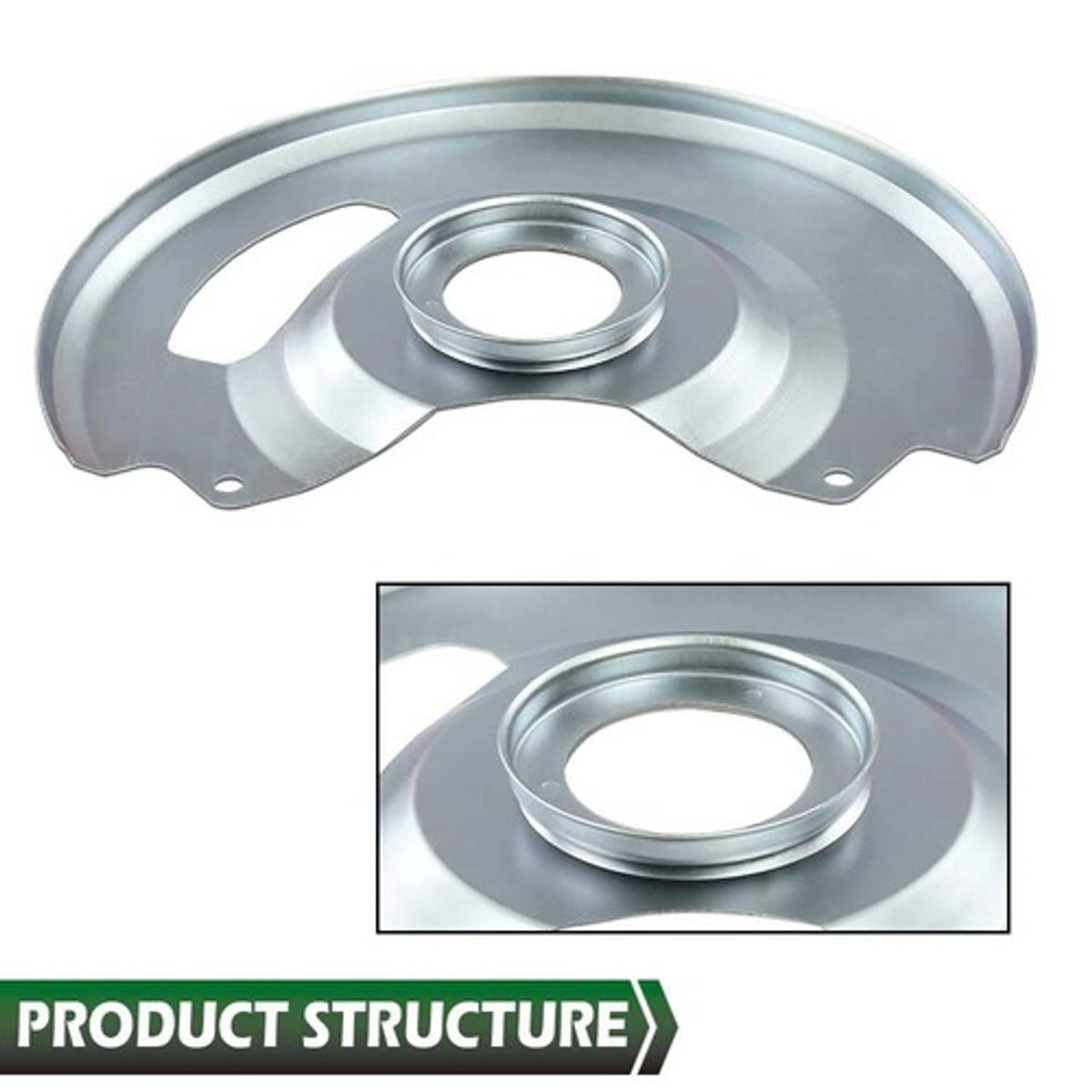 Solid Spare Front Disc Brake Dust Shield Left & Right Fit For 71-87 Chevy C10 GMC C15 Truck
