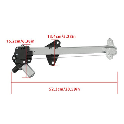 Solid Spare 751-623 Rear Left Window Regulator w/ Motor with 2 Pins For Honda Fit 2009-2014