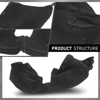 Solid Spare Front Fender Liner Splash Shield Left+Right Side Fit For 2017-2025 Cadillac XT5