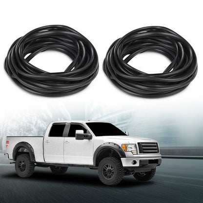 Solid Spare 2*30ft Universal Fender Flare Edge Trim Fender Flare Wheel Arch Rubber Seal