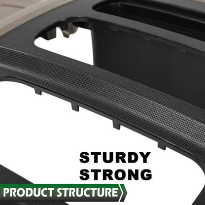 Solid Spare Fit For 02-05 Dodge Ram Dash Radio Bezel Climate Trim Panel Vents Storage Beige