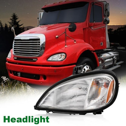 Solid Spare Fit For 1996-2004 Freightliner Columbia Left Driver Side Headlight Headlamp New