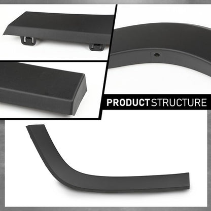 Solid Spare Rear Left Fender Flare Wheel Molding Rear Section Fit For 19-23 Jeep Cherokee