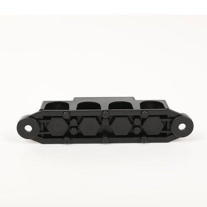 Solid Spare Black 12V 250A 4 Post Busbar Bus Bar Power Distribution Block With Cover 5/16"