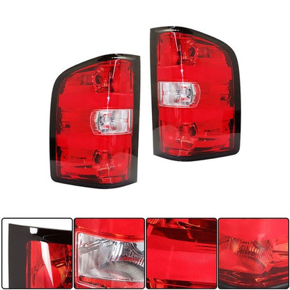 Solid Spare Tail Light For 2007-13 Chevy Silverado Pickup Brake Lamp Rear Left & Right Side