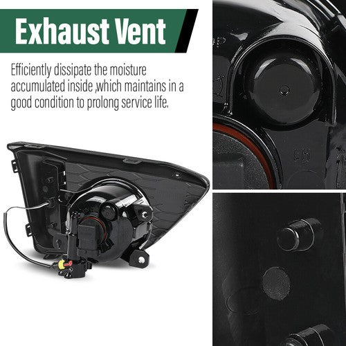 Solid Spare LED DRL Fog Lights Driving Lamps w/ Wiring Fit For 2014-2017 Honda Fit Jazz