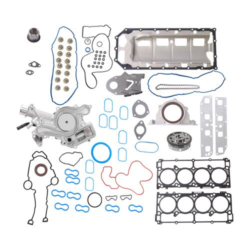 Solid Spare 2004-2008 For Dodge Durango Full Gasket Set Timing Chain Kit Water Pump&Gasket