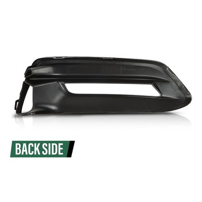 Solid Spare Fit For 18-20 Honda Accord Front Bumper Fog Light Bezel Lamp Trim Left