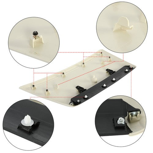 Solid Spare For 2014-2021 Toyota Tundra SR5 Crew Cab Front Hood Scoop Vent Bulge Kit White