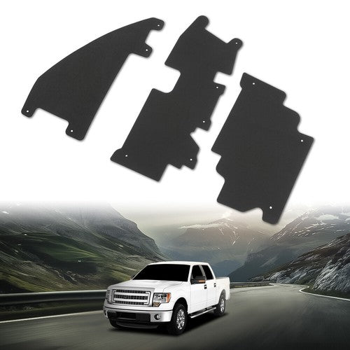 Solid Spare Fit For 09-14 Ford F-150 & Raptor Radiator Grille Air Deflector Set w/ Fasteners