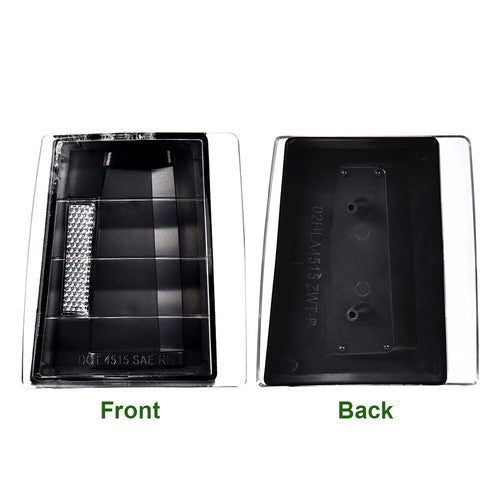Solid Spare Corner Signal Side Marker Lamps Black Fit For Chevy CK C10 1500 2500 3500 Tahoe