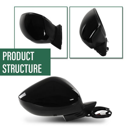 Solid Spare New Fit For 2022-2023 Honda Civic 3 Pin Manual Fold Power Mirror Passenger Side