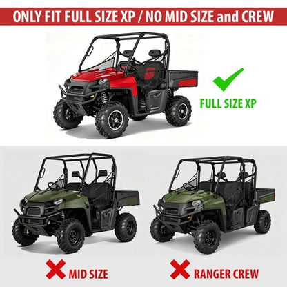 Solid Spare NEW Black ABS Hard Top Roof Fit For 2009 10 11 12 13 2014 Polaris Ranger XP 800