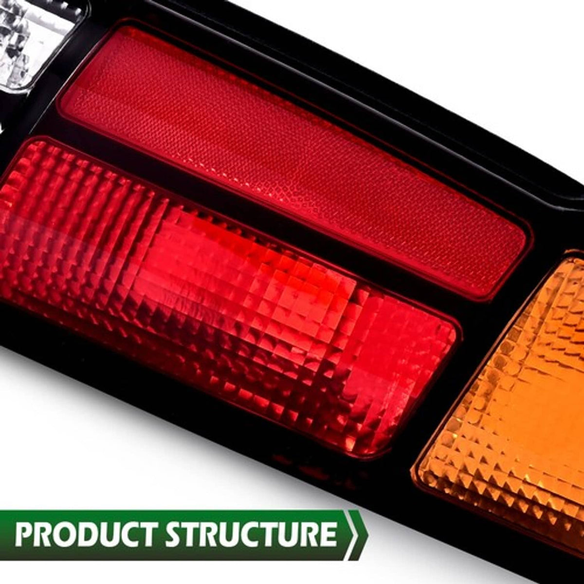 Solid Spare Tail Lights Brake Lamps Assembly Left+Right Fit For 1993-2002 Chevrolet Camaro