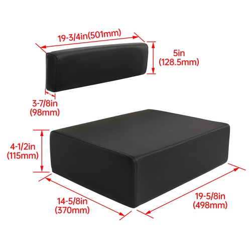 Solid Spare Black Seat Bottom Cushion&Back For John Deere A B D G R 50 70 80 520 620 720 820