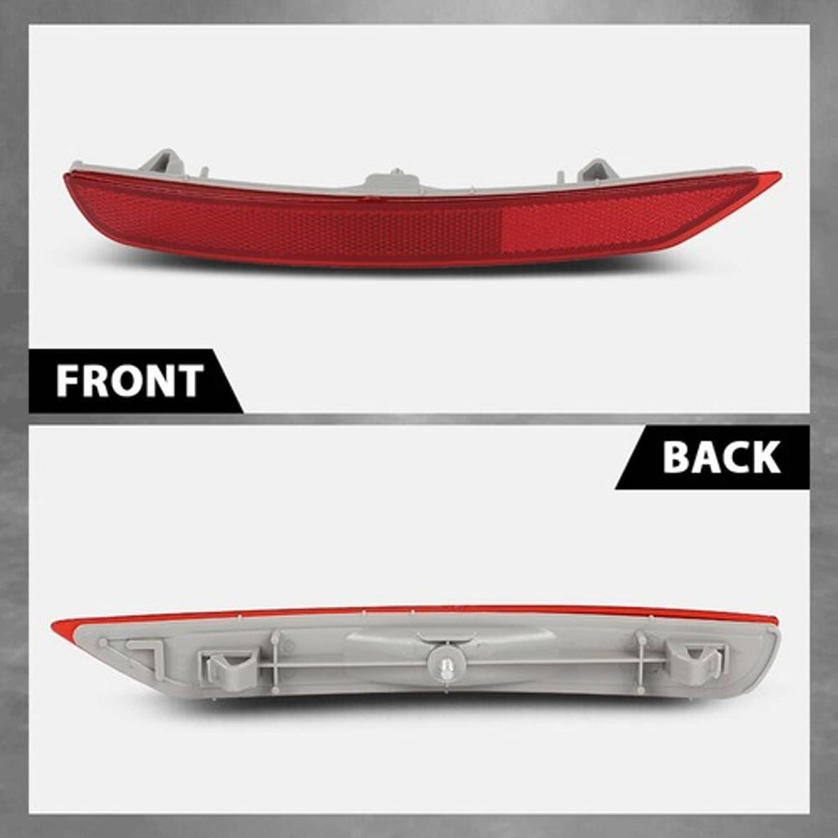 Solid Spare Rear Bumper Reflector Light Left Side Red Fit For 2009-2018 Subaru Forester