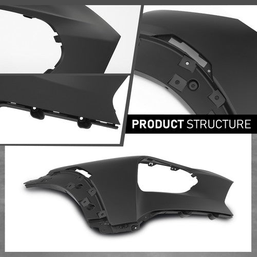 Solid Spare Front Upper Bumper Cover Right Side Fit For 2021 2022 2023 Chevy Trailblazer