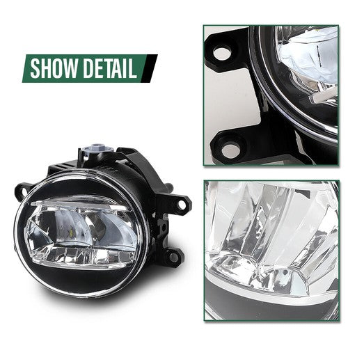 Solid Spare Fit For Toyota Camry Corolla RAV4 Yaris Lexus LED Fog Lights Driving Lamps
