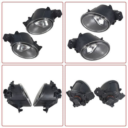 Solid Spare Chrome Fog Lamps Assembly w/3000K Halogen Bulbs For Nissan Altima SR 2.5L 16-18