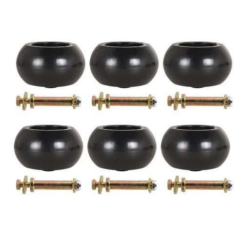Solid Spare 6Pk 5" AntiScalp Deck Wheel and Kit Exmark 103-3168 103-4051 103-7263 109-9011