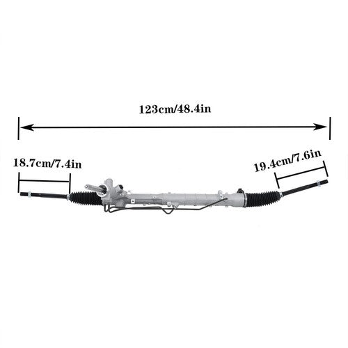 Solid Spare 262033 For Mazda 3 2004-2005 Power Steering Rack & Pinion Assembly Black&Silver