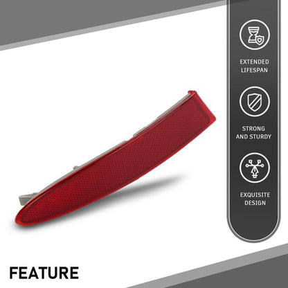 Solid Spare Rear Bumper Reflector Left Driver Side Red Fit For 2011-2017 BMW X3 BM1184104