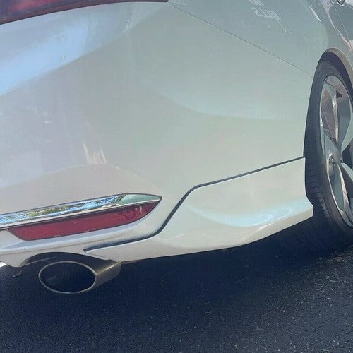 Solid Spare For 2016-17 Honda Accord Sedan Black Rear Bumper Lip Splitter Spoiler Side Apron