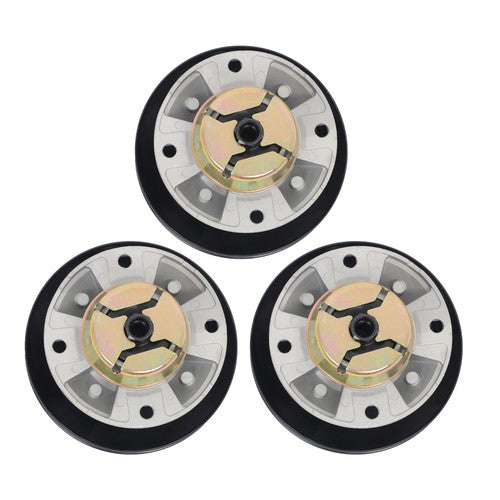 Solid Spare AM121342 AM115720 AM116065 3x Spindle Assembly w/Pulley For John Deere AM115528