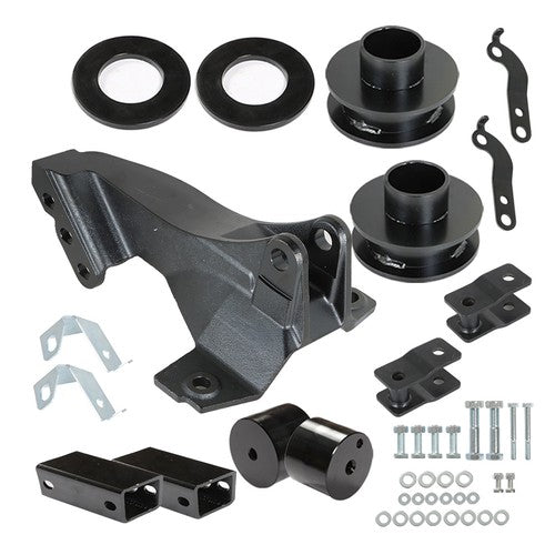Solid Spare 2.5" Leveling Kit With Track Bar Bracket For 2011-2020 Ford F-250 Super Duty