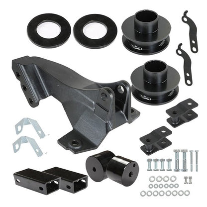 Solid Spare 2.5" Leveling Kit With Track Bar Bracket For 2011-2020 Ford F-250 Super Duty
