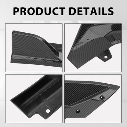 Front Bumper Spoiler Lip Splitter Carbon Fiber Print For 2022-2024 Honda Civic