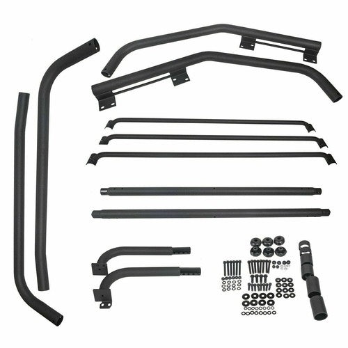 Solid Spare Roof Rack For Jeep Wrangler TJ Rubicon 97-2006 Textured Black Replace For 76713
