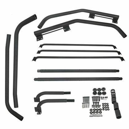 Solid Spare Roof Rack For Jeep Wrangler TJ Rubicon 97-2006 Textured Black Replace For 76713
