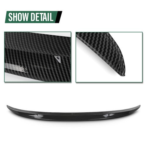 Solid Spare Fit For 2011-2016 BMW 5 Series F10 & M5 Rear Trunk Spoiler Carbon Fiber Look