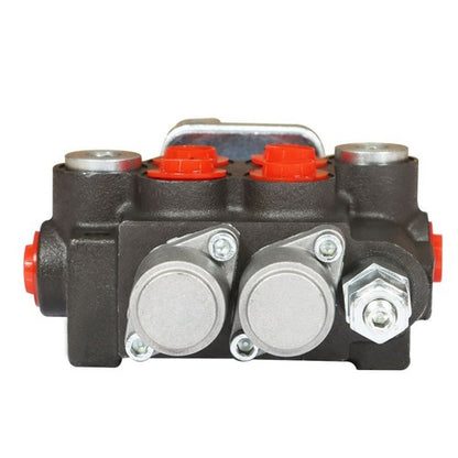 Solid Spare 2 Spool 11GPM Hydraulic Control Valve Double Acting 3600 PSI BSPP Port US