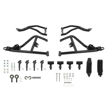 Solid Spare 2 Inch For Polaris RZR XP 1000 2014-2023 Forward Offset Front A-Arms Black