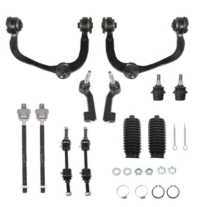 Solid Spare For 09-14 Ford F-150 K80308 12pc Front Upper Control Arm Tierod Sway Bar 4WD