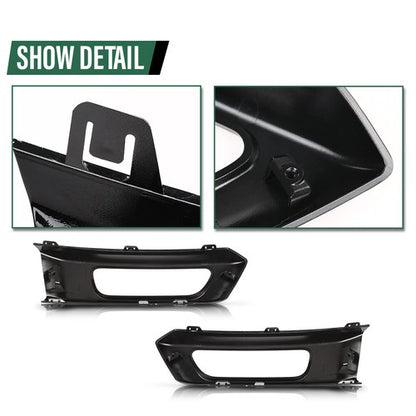 Solid Spare Fit For 14-17 Range Rover Sport Front Bumper Fog Light Bezel Lamp Trim LH RH