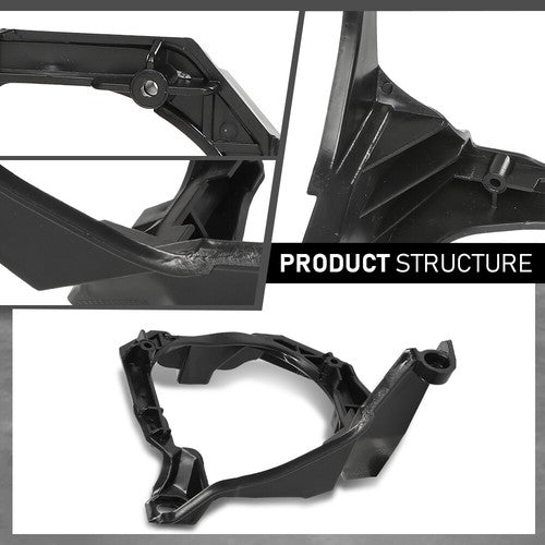 Solid Spare Front Bumper Fog Light Brackets Fit For 2015-2017 Ford Mustang Left+Right Side
