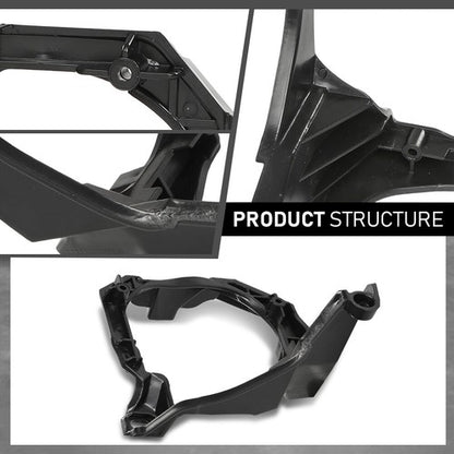 Solid Spare Front Bumper Fog Light Brackets Fit For 2015-2017 Ford Mustang Left+Right Side