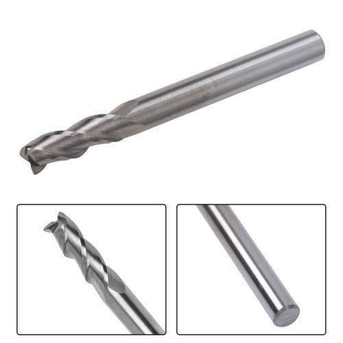 Solid Spare For Aluminum 10 Pcs 1/4" Alu-Power 3 Flute Regular Length Carbide End Mill New