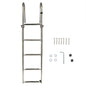 Solid Spare Telescoping Boat Ladder Foldable Premium Stainless Steel 4 Step Stainless Steel